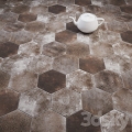 CIR MIAMI ESAGONA LIGHT BROWN 24x27,7 YETI GRUPPO WARSZAWA