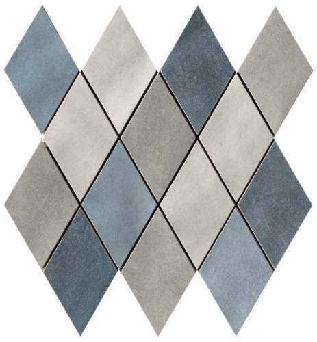 CIR MATERIA PRIMA MOSAICO ROMBO MIX BLUE 25x25 YETI GRUPPO WARSZAWA