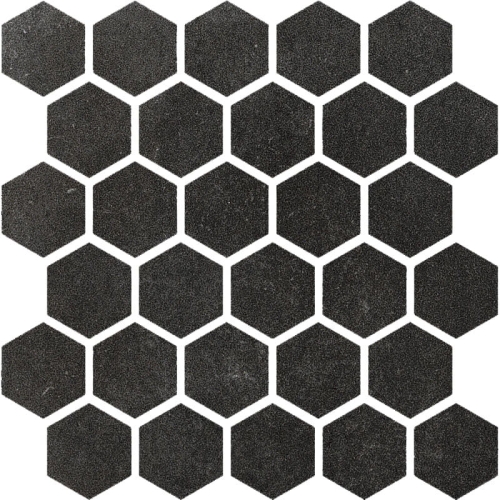 CIR MATERIA PRIMA MOSAICO ESAGONA BLACK STORM 27x27 YETI GRUPPO WARSZAWA