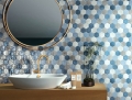 CIR MATERIA PRIMA MOSAICO ESAGONA MIX BLUE YETI GRUPPO WARSZAWA