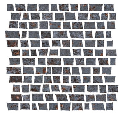 SERENISSIMA COSTRUIRE MOSAICO RANDOM METALLO NERO 30x30 - YETI GRUPPO WARSZAWA