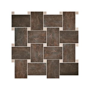 SERENISSIMA FOSSIL MOSAICO BASKET BRUNO 30x30 RETT 1066648 Płytka gresowa