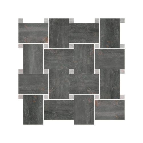 SERENISSIMA FOSSIL MOSAICO BASKET PIOMBO 30x30 - PŁYTKI GRESOWE - YETI GRUPPO WARSZAWA