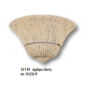 Tecno Art Marmi Kinkiet Trawertynowy LIBERTY 42x23x19 cm