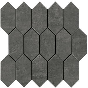 SERENISSIMA EVOCA MOSAICO LOSAGNA GRAFITE 30x30 RETT 1065246 Płytka gresowa