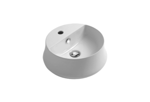 Simas Sharp umywalka nablatowa biała Ø42 cm SH03