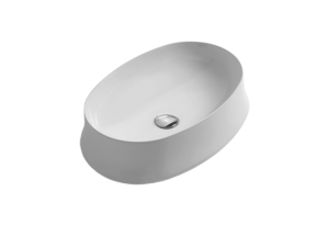 Simas Sharp umywalka nablatowa biała 60x42 SH04