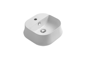 Simas Sharp umywalka nablatowa biała 42x42 SH07