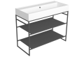 SIMAS AGILE UMYWALKA NABLATOWA/ PODWIESZANA NERO MATT 101x46  - YETI GRUPPO WARSZAWA