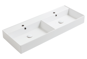 SIMAS  AGILE UMYWALKA NABLATOWA/ PODWIESZANA PODWÓJNA BIAŁA 121x46 AG121D