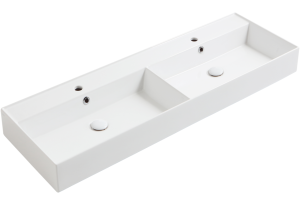 SIMAS  AGILE UMYWALKA NABLATOWA/ PODWIESZANA PODWÓJNA BIAŁA 141x46 AG141D