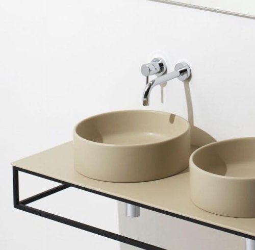 SIMAS FOLIO UMYWALKA NABLATOWA SABBIA MATT Ø40 - YETI GRUPPO WARSZAWA