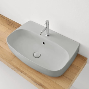 KERASAN NOLITA UMYWALKA PODWIESZANA/ NABLATOWA GRIGIO MATT 70x45  534259