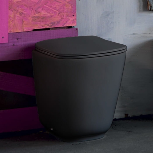 KERASAN TRIBECA MISKA WC STOJĄCA NERO MATT - YETI GRUPPO WARSZAWA