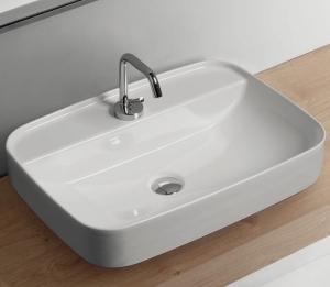 KERASAN TRIBECA UMYWALKA NABLATOWA 60x43 BIAŁA 514001