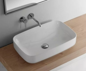 KERASAN TRIBECA UMYWALKA NABLATOWA 60x38 BIAŁA 514101