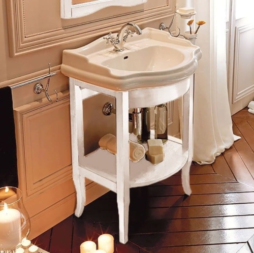 KERASAN RETRO SZAFKA PODUMYWALKOWA DREWNIANA BIANCO MATT 69cm - YETI GRUPPO WARSZAWA