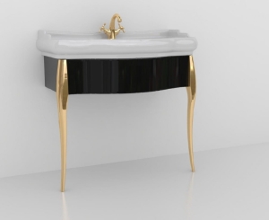 KERASAN RETRO SZAFKA PODUMYWALKOWA 73cm CZARNA 7362K3