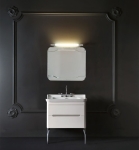 KERASAN WALDORF SZAFKA WISZĄCA PODUMYWALKOWA 80 cm BIAŁA 925630 NOGI CHROM