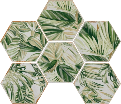 CIR COTTO DEL CAMPIANO INSERTO BOBOLI ESAGONA - GRESY - WŁOCHY - YETI WARSZAWA