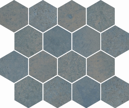 CIR ITALICA MOSAICO ESAGONA TERRA BLU 25x30 - YETI GRUPPO WARSZAWA