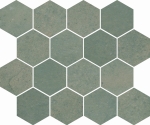 CIR ITALICA MOSAICO ESAGONA TERRA VERDE 25x30 1088305 Płytka gresowa