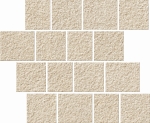 SERENISSIMA ECLETTICA MOSAICO PAVE BEIGE 30x30 RETT ROCK R11 1082438 Płytka gresowa