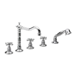 REITANO RUBINETTERIA ATEA BATERIA WANNOWA 5- OTWOROWA CHROM R388