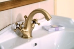 REITANO RUBINETTERIA ATEA BATERIA UMYWALKOWA WYSOKA BRONZO R327