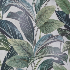 Cir Serenissima Showall Wall 07 White Leaf RTT.  120x120 cm 1069821 Tapeta ceramiczna