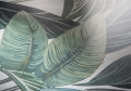 Tapeta ceramiczna Serenissima Showall Wall 07 White Leaf RTT. 120x120 cm - Yeti Gruppo Warszawa