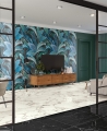 Tapeta ceramiczna Serenissima Showall Wall 06 Black Leaf RTT. 120x120 cm - Yeti Gruppo Warszawa