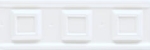 GRAZIA CERAMICHE BOISERIE SQUARE BIANCO CRAQUELE 6,5x20 SQ05 Listwa Dekoracyjna