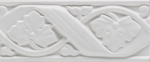 GRAZIA CERAMICHE BOISERIE GEMME BIANCO MATT 8x20 GE01 Listwa Dekoracyjna