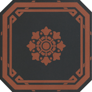 GRAZIA CERAMICHE OLD ENGLAND OTTAGONA BLACK CHESTERS 20x20 OEODB3    