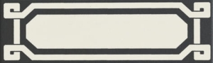 GRAZIA CERAMICHE OLD ENGLAND LISTELLO BLACK DOVER 6x20 OELDB1