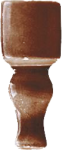GRAZIA CERAMICHE EPOQUE ANGOLO FINALE DARK CARAMEL CRAQUELE 2x6,5 FIAE7 Narożnik