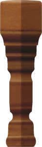 GRAZIA CERAMICHE EPOQUE ANGOLO TERMINALE PITTI DARK CARAMEL CRAQUELE 2x12 TEAP7 Narożnik