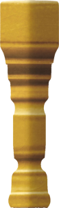 GRAZIA CERAMICHE EPOQUE ANGOLO TERMINALE PITTI DARK MUSTARD CRAQUELE 2x12 TEAP8 Narożnik