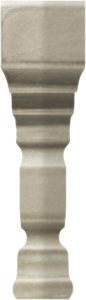 GRAZIA CERAMICHE EPOQUE ANGOLO TERMINALE PITTI DARK GREY CRAQUELE 2x12 TEAP4 Narożnik