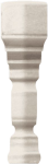 GRAZIA CERAMICHE EPOQUE ANGOLO TERMINALE DECO BIANCO CRAQUELE 2x12 TEAD5 Narożnik
