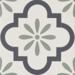 GRAZIA CERAMICHE ALTHAUS GIRALDA CHARCOAL-JADE 20x20 GIRAP54